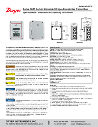 Thumbnail of document Manual - GSTA/GSTC Carbon Monixide/Nitrogen Dioxide Gas Transmitter